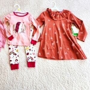 NEW toddler girl Valentine's day Spring outfit bundle size 3t, Fall, Thanksgivin